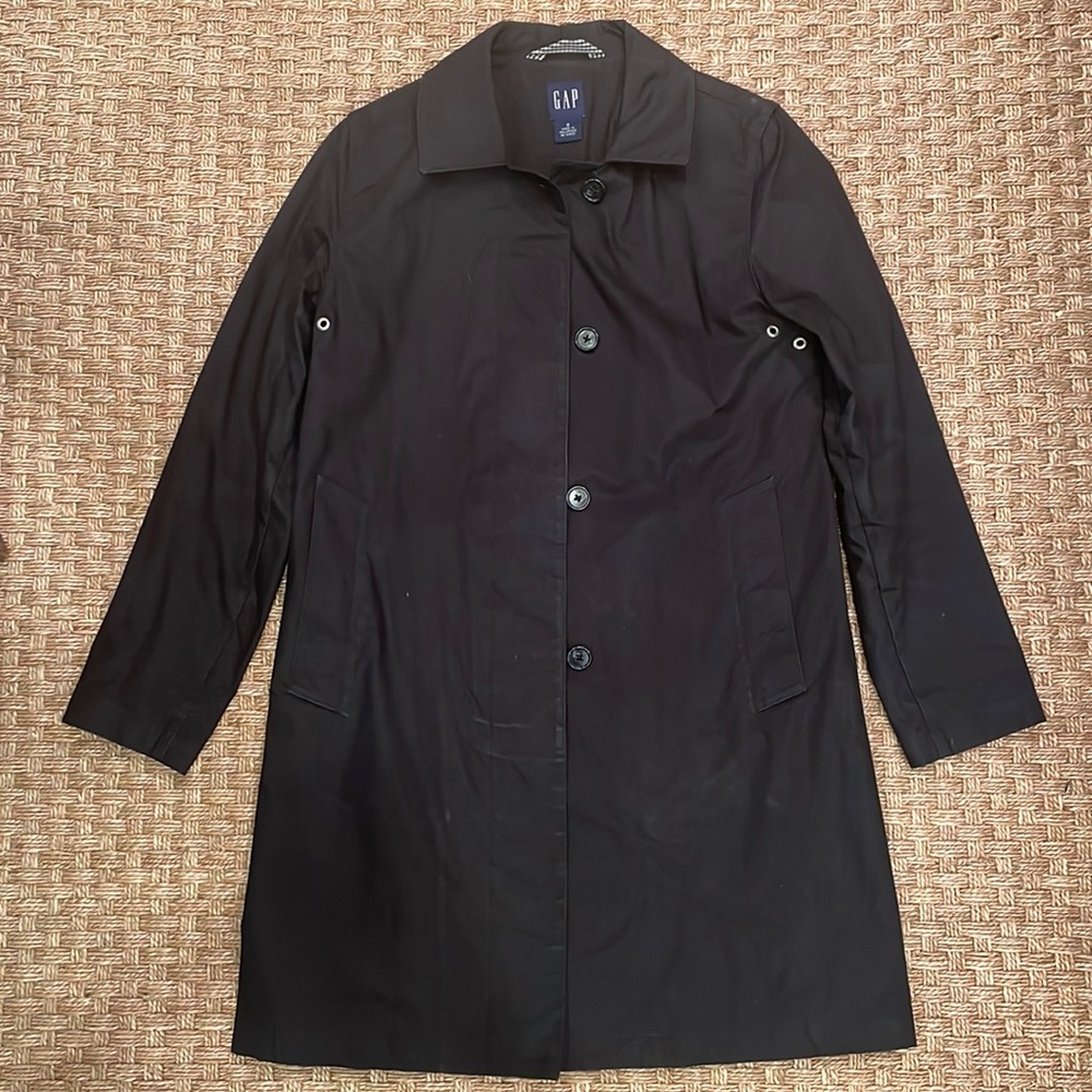 Gap Black Rain Coat